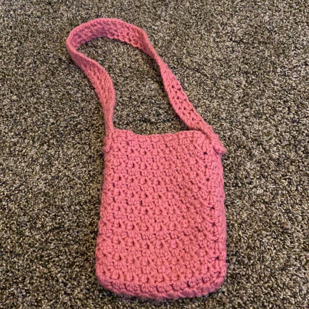Pink Knitted Purse